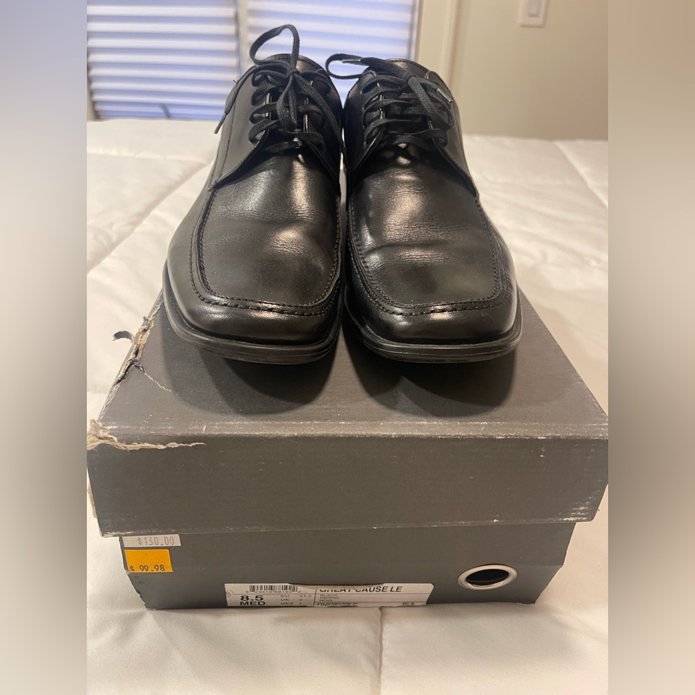 Kenneth Cole Reaction Men's Black Leather Dress Shoes